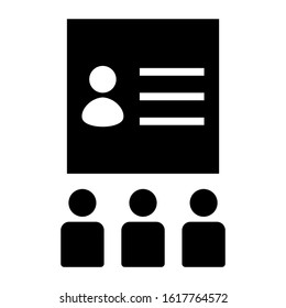 presentation icon isolated sign symbol vector illustration - high quality black style vector icons
