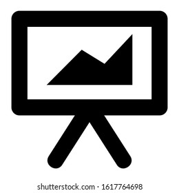 presentation icon isolated sign symbol vector illustration - high quality black style vector icons
