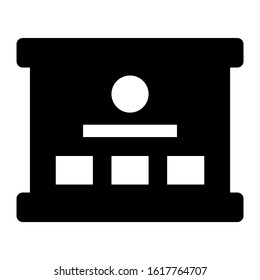 presentation icon isolated sign symbol vector illustration - high quality black style vector icons
