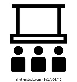 presentation icon isolated sign symbol vector illustration - high quality black style vector icons
