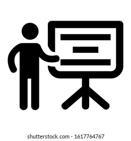 presentation icon isolated sign symbol vector illustration - high quality black style vector icons
