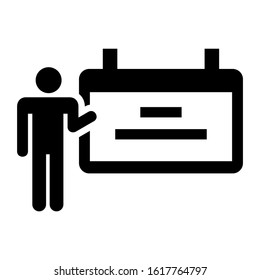 presentation icon isolated sign symbol vector illustration - high quality black style vector icons
