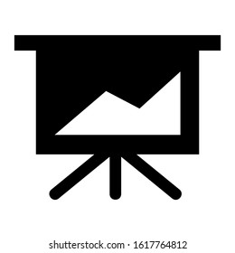 presentation icon isolated sign symbol vector illustration - high quality black style vector icons
