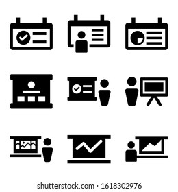 presentation icon isolated sign symbol vector illustration - Collection of high quality black style vector icons
