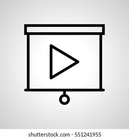 presentation icon. isolated sign symbol