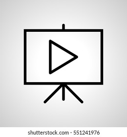 presentation icon. isolated sign symbol
