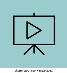 presentation icon. isolated sign symbol