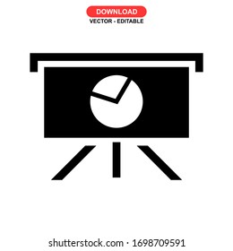 presentation icon or logo isolated sign symbol vector illustration - high quality black style vector icons
