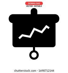 presentation icon or logo isolated sign symbol vector illustration - high quality black style vector icons
