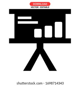 presentation icon or logo isolated sign symbol vector illustration - high quality black style vector icons
