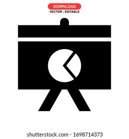 presentation icon or logo isolated sign symbol vector illustration - high quality black style vector icons
