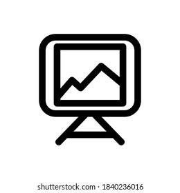 presentation icon or logo isolated sign symbol vector illustration - high quality black style vector icons
