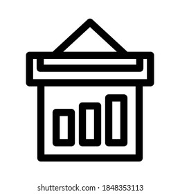 icono de presentación o logotipo símbolo de signo aislado ilustración vectorial - iconos vectoriales de estilo negro de alta calidad
