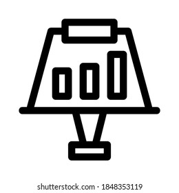 icono de presentación o logotipo símbolo de signo aislado ilustración vectorial - iconos vectoriales de estilo negro de alta calidad
