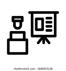 presentation icon or logo isolated sign symbol vector illustration - high quality black style vector icons
