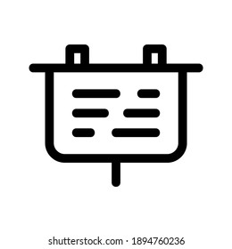 Presentation icon or logo isolated sign symbol vector illustration - high quality black style vector icons
