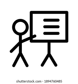 Presentation icon or logo isolated sign symbol vector illustration - high quality black style vector icons
