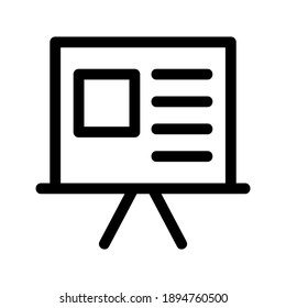 Presentation icon or logo isolated sign symbol vector illustration - high quality black style vector icons

