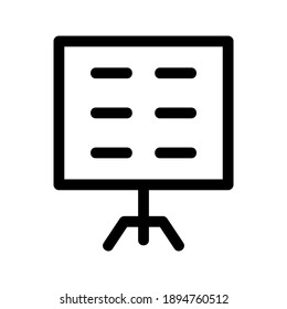 Presentation icon or logo isolated sign symbol vector illustration - high quality black style vector icons
