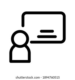 Presentation icon or logo isolated sign symbol vector illustration - high quality black style vector icons
