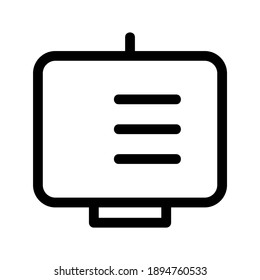 Presentation icon or logo isolated sign symbol vector illustration - high quality black style vector icons
