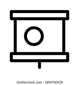 Icono de presentación o logotipo símbolo de signo aislado ilustración vectorial - iconos vectoriales de estilo negro de alta calidad
