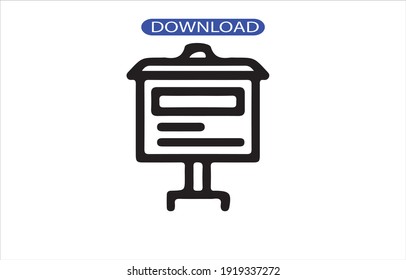 presentation icon or logo isolated sign symbol vector illustration - high quality black style vector icons.