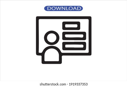 icono de presentación o logotipo símbolo de signo aislado ilustración vectorial - iconos vectoriales de estilo negro de alta calidad.