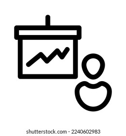 presentation icon or logo isolated sign symbol vector illustration - high quality black style vector icons
