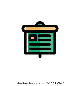 Presentation Icon , Marketing Logo, Money & Banking Symbol .