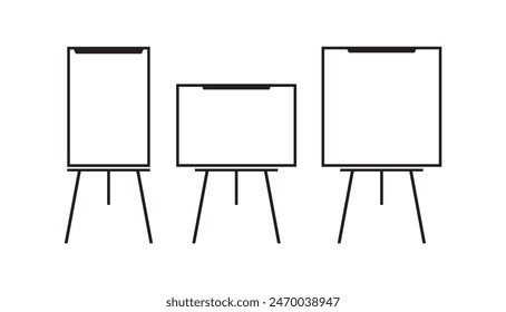 Presentation icon on white background	