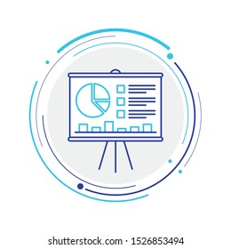 
Presentation icon in outline style design suitable for website, app, and ui design. Vector illustration with editable stroke and pixel perfect icons on white background. EPS 10