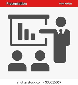 Presentation Icon. Professional, pixel perfect icon optimized for both large and small resolutions. EPS 8 format.