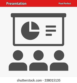 Presentation Icon. Professional, pixel perfect icon optimized for both large and small resolutions. EPS 8 format.