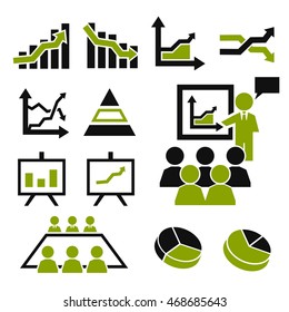 presentation icon set