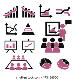 presentation icon set