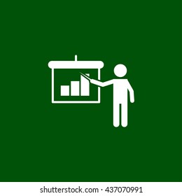 presentation icon. presentation sign