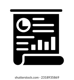 Presentation icon. sign for mobile concept and web design. vector illustration