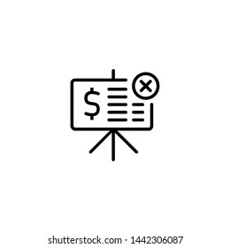 presentation icon sign signifier vector