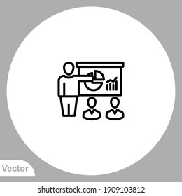 Presentation icon sign vector,Symbol, logo illustration for web and mobile