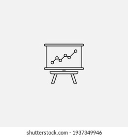 Presentation icon sign vector,Symbol, logo illustration for web and mobile