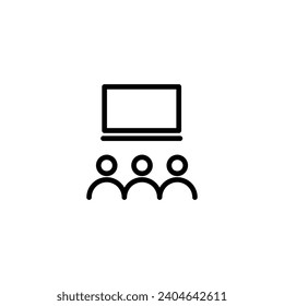 Presentation icon simple vector perfect illustration