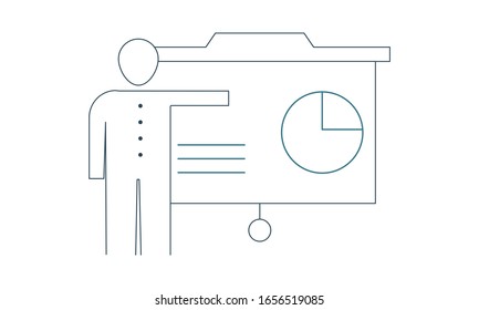 Presentation icon for slideshows and public speaking