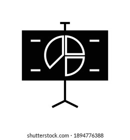 presentation icon solid style vector for your design