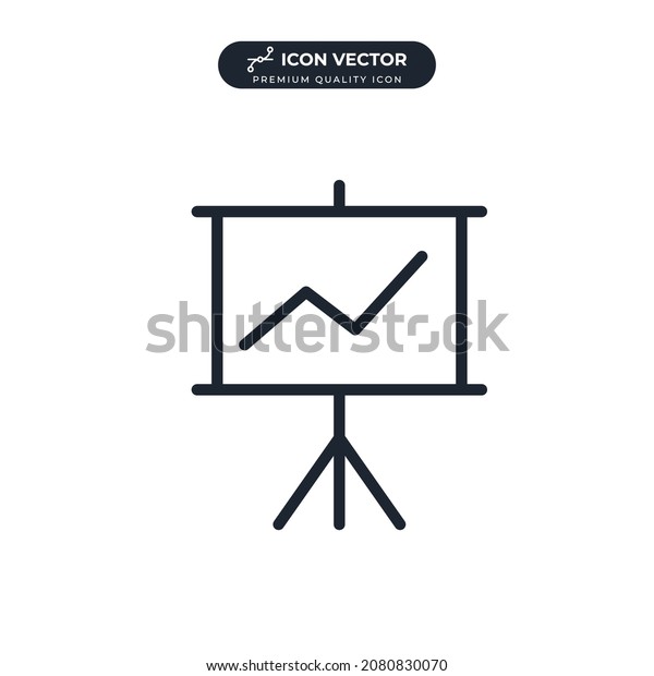 Presentation Icon Symbol Template Graphic Web Stock Vector (Royalty ...