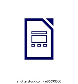 Presentation icon template