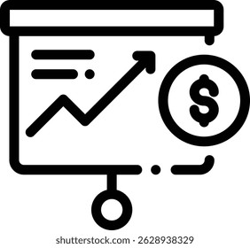 presentation icon. Thin Linear Style Design Isolated On White Background