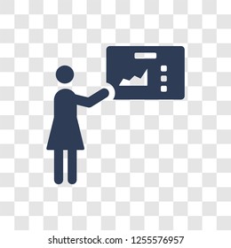 Presentation icon. Trendy Presentation logo concept on transparent background from Business and analytics collection