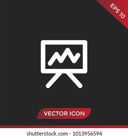 Presentation icon vector