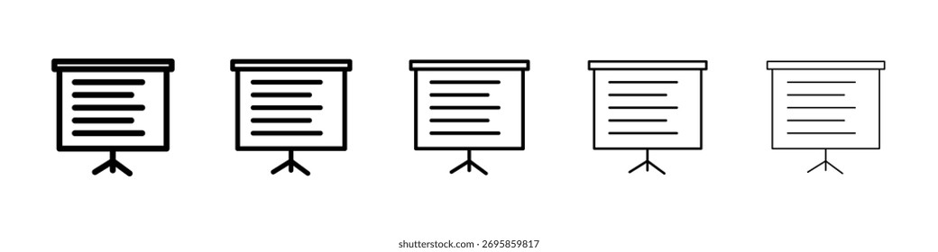 Präsentationssymbol Vektorgrafik